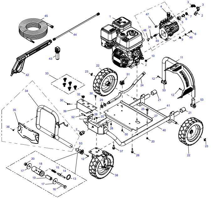 generac 0088730 Power Washer repair Parts